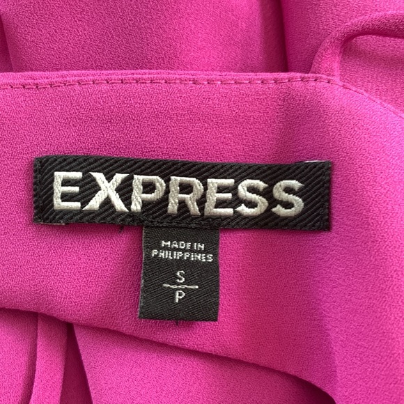 Express Purple V Neckline Empire Waist Cutout Back Strappy Tank Top - Picture 9 of 9